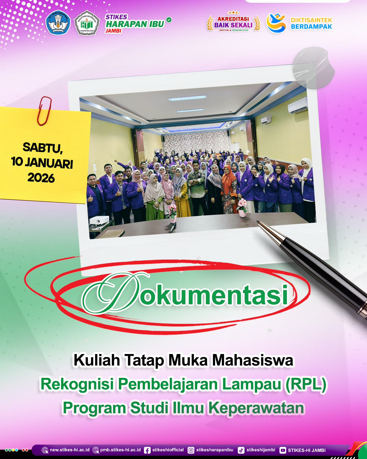 Prodi Keperawtan gelar Kuliah Umum Tatap Muka Mahasiswa RPL