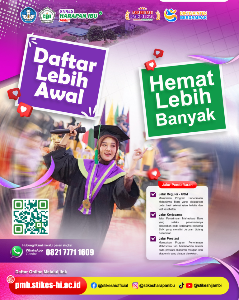 DAFTAR LEBIH AWAL + HEMAT LEBIH BANYAK (PMB STIKES-HI 2026 SUDAH DIBUKA)