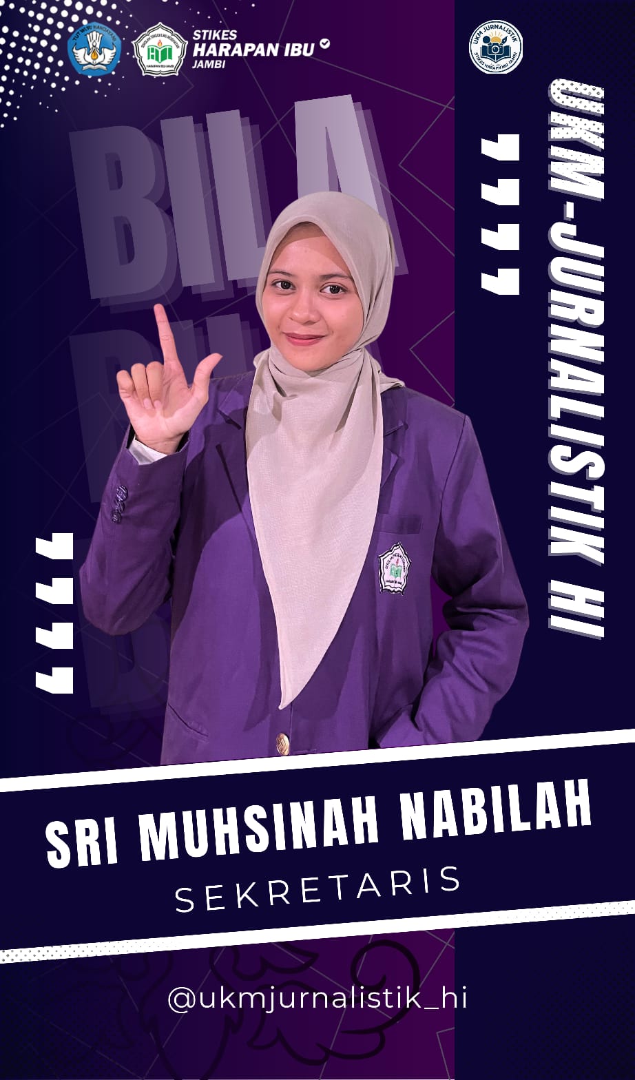Sri Muhsinah Nabilah - Sekretaris